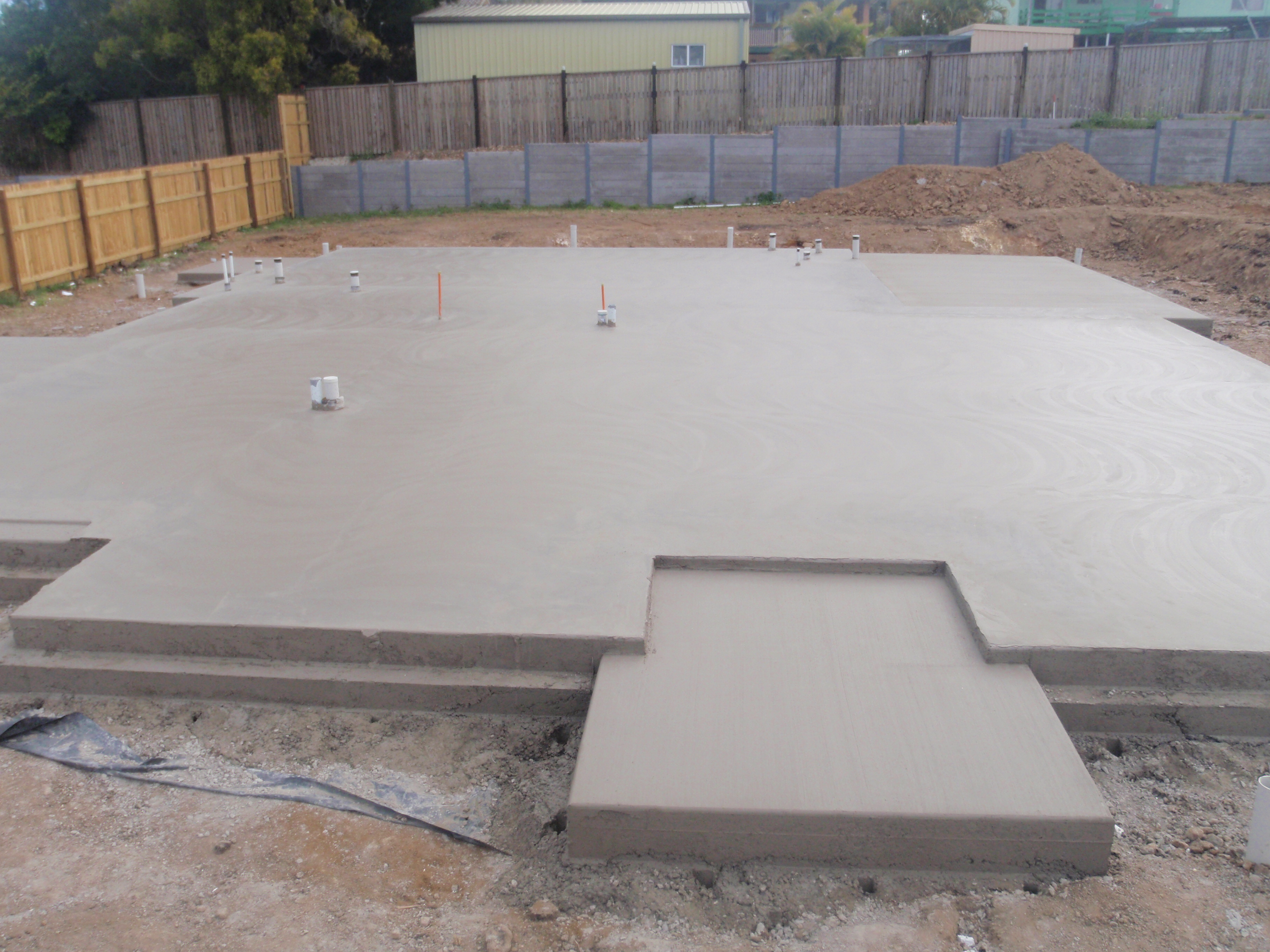 construction process for concrete building